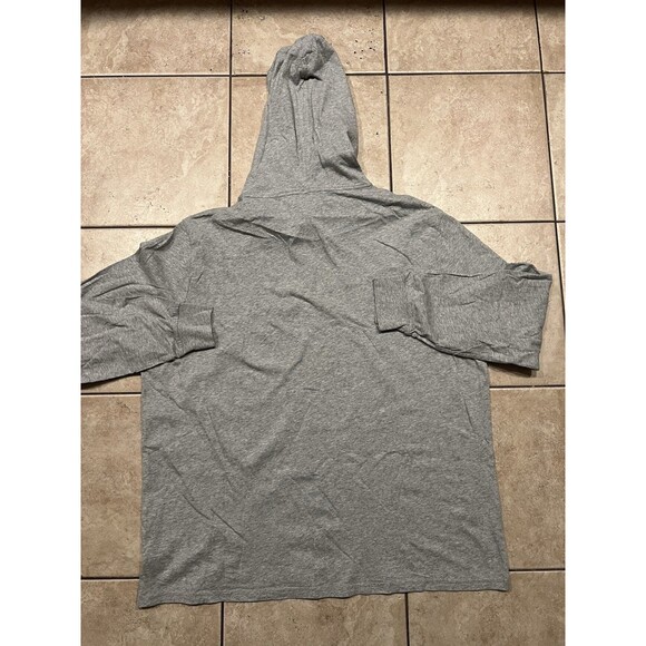 Polo Ralph Lauren Hoodie Mens XXL Grey Pullover Spellout Lightweight Shirt - Picture 2 of 6